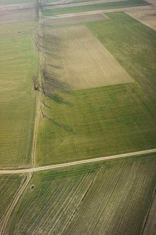 Zdjęcie z nalotów bezzałogowym statkiem powietrznym.