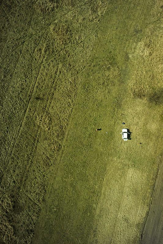 Zdjęcie z nalotów bezzałogowym statkiem powietrznym.