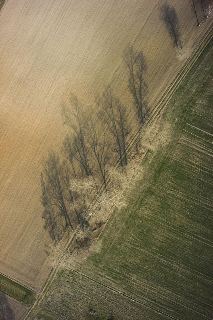 Zdjęcie z nalotów bezzałogowym statkiem powietrznym.
